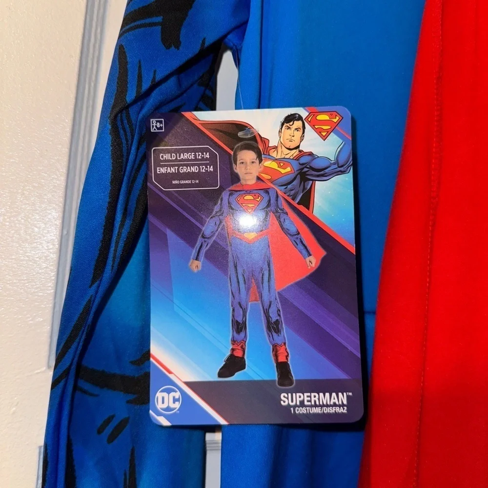 Superman Child Costume NWT Large 12/14